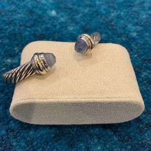 David Yurman 7 mm Blue Chalcedony Cable Bracelet